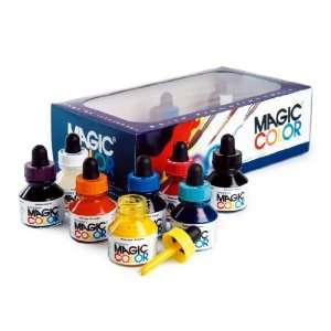  Magic Color Acrylic Ink Introductory Set (8 Bottles 