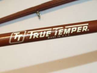 Vintage True Temper Uni Spin 63 Professional Rod Reel Combo w/ Case 3 