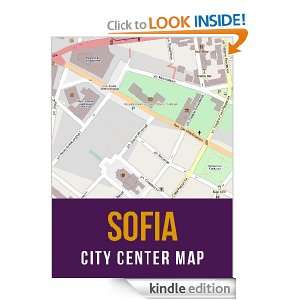 Sofia, Bulgaria City Center Street Map eReaderMaps  