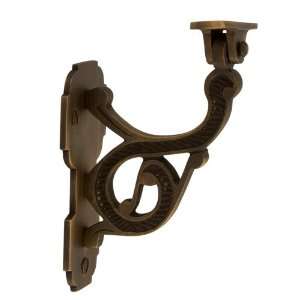  Perdita Brass Handrail Bracket   Antique Brass: Home 