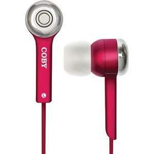  COBY Red Jammerz 3.5mm Stereo Headset for Apple iPhone 3GS 