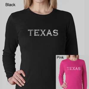   Texas Cities Long Sleeve XL   Created Using the Most Popular Cities in