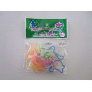    Ocean Shaped Bands Shaped Rubber Bandz Bracelets (12) Toys & Games