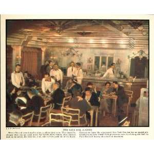 1934 Print Ritz Bar Waiters Bartender New York City   Original Print 