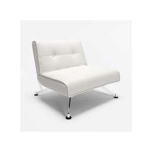 Clubber Chair Innovation USA Color: White Leather: Home 