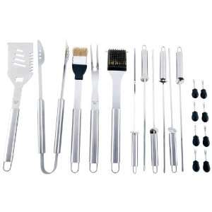  Ss Bbq Set By Chefmaster&trade 19pc Stainless Steel Barbeque Tool Set