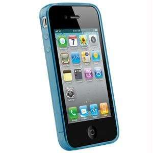  TPU Wave Cover for Apple iPhone 4   Translucent Blue Cell 