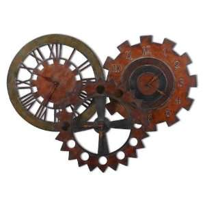  UT06763   Hand Forged Metal Wall Clock Grouping: Home 