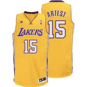  Ron Artest Gold adidas Revolution 30 Swingman Los Angeles Lakers 