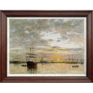   Oil Paintings Port Le Havre Sunset   
