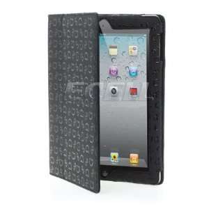  Ecell   BLACK GG LEATHER SLIP IN CASE & STAND FOR APPLE 