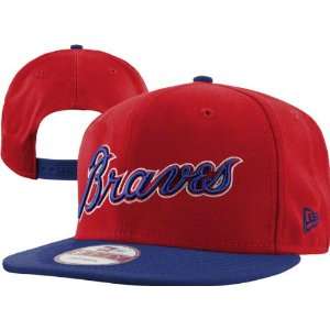   Braves Cooperstown 9FIFTY Reverse Word Snapback Hat: Sports & Outdoors