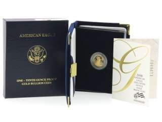   American Eagle $5 Saint Gaudens 1/10 oz Gold Bullion Proof Coin W/ COA