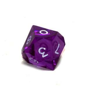  Gamescience Tanzanite Precision d10, White Ink Toys 