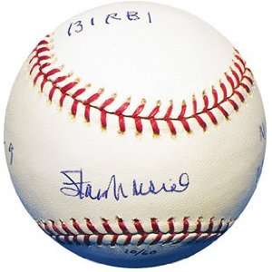    Stan Musial Autographed Baseball with Stats: Sports & Outdoors