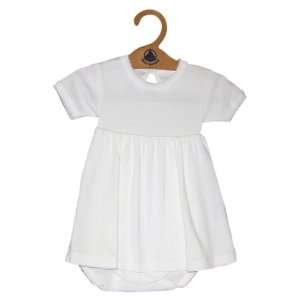  Petit Bateau Short Sleeve Romper Dress: Baby