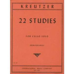  Kreutzer, Rodolphe   22 Studies   Cello solo   transcribed 