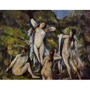  Oil Painting Four Bathers Paul Cezanne Hand Painted Art 