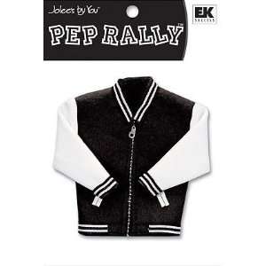  Pep Rally Varsity Jacket Embellishment black Arts, Crafts 