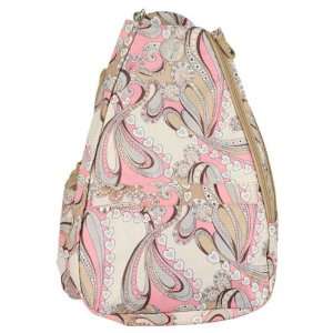   LIFE IS TENNIS Perfect Paisley Pink Small Tennis Sling Sports