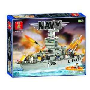  Sluban Navy Cruiser 577 Pieces Lego Compatible: Everything 