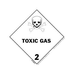  BOXDL5110   4 x 4   Toxic Gas   2 Labels