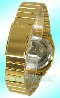 Mens Seiko 5 Automatic Traditional New Old Style Gold Tone Face 