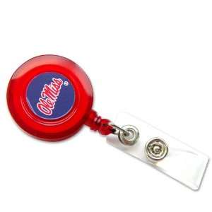   OLE MISS Retractable Badge Reel Id Ticket Clip Ncaa: Everything Else