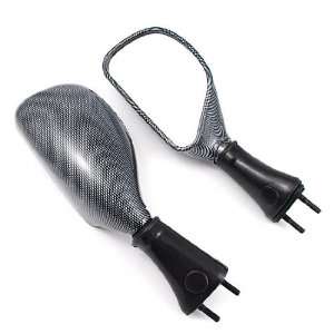 Motorcycle Racing Sporty Rear View Side Mirrors Carbon Look For 1998 