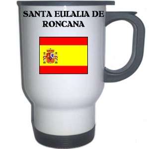 Spain (Espana)   SANTA EULALIA DE RONCANA White Stainless Steel Mug