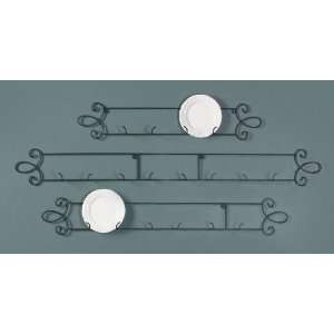 Augusta 2 Place Horizontal Black Wall Rack, Set of 2 by 