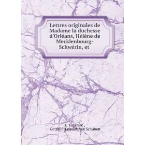   ©rin, et . Gotthilf H einrich von Schubert C. F. Girard  Books