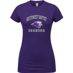  Southwest Baptist Bearcats Purple Womens Grandma Arch T 