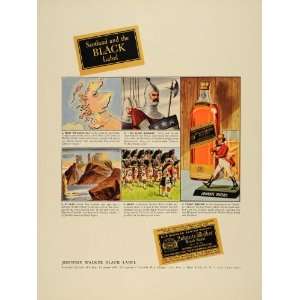  1940 Ad Johnnie Walker Scotch Whisky Alcohol Liquor 