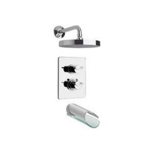  La Toscana Thermostatic Tub and Shower 73PW691LZ Brushed 