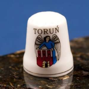  Ceramic Thimble   Torun City Crest: Kitchen & Dining