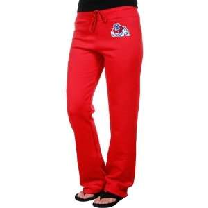 Fresno State Bulldogs Ladies Red Logo Applique Sweatpant