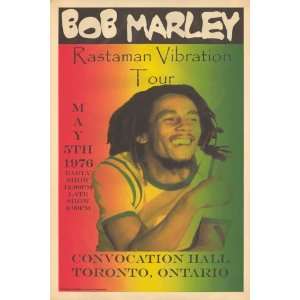  Bob Marley   Concert Poster (1976) Convocation Hall Toronto 