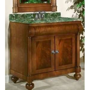   in Brown Cherry with Granite Top Top Green Granite