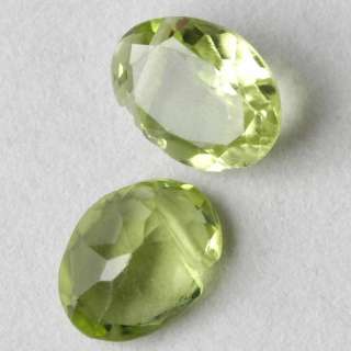 Faceted PERIDOT (N) 6x4mm Oval Beads (B  Grade)  
