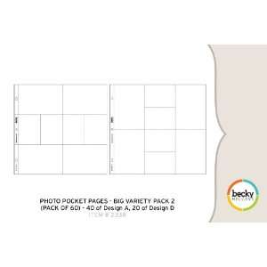  Photo Pocket Pages   Big Variety Pack 2 (60 Pages) Arts 