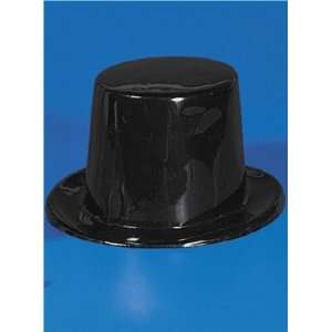   Black Plastic Birthday Party Favor Top Hats [Toy]: Everything Else