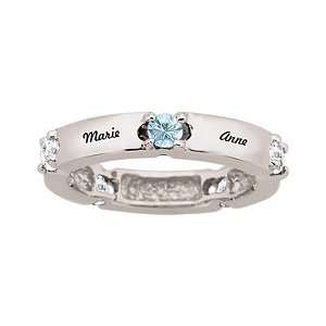  Blue Topaz Birthstone Ring: Jewelry