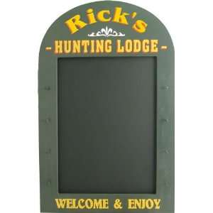   Personalized Wood Sign   HUNTING LODGE CHALKBOARD