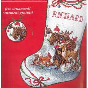  Mountain Holiday Stocking kit (cross stitch): Arts, Crafts 
