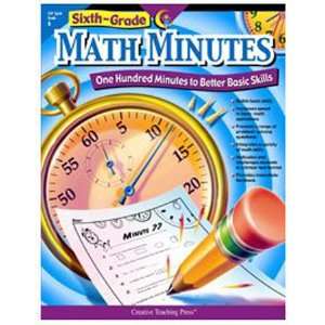   Pack CREATIVE TEACHING PRESS SIXTH GR MATH MINUTES: Everything Else