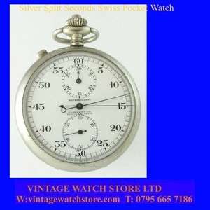   & Sons of Madras & Rangoon Chronograph Split Seconds Stop Watch 1910