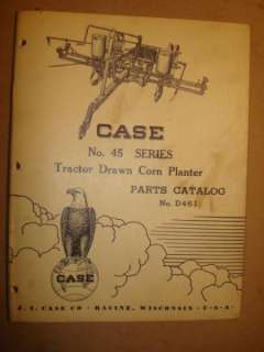 1951 CASE 45 SERIES ROW CORN PLANTER PARTS CATALOG  