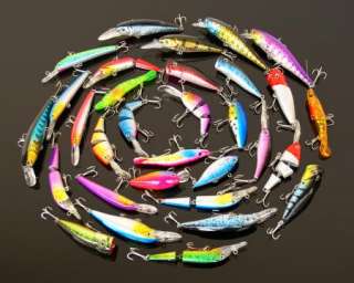 31pcs lot FISHING LURES TACKLE swim bait 31 color  new in 