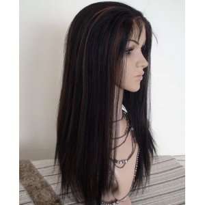    100% Indian Remy Hair Full Lace Silky 18 Dark Brown #2: Beauty